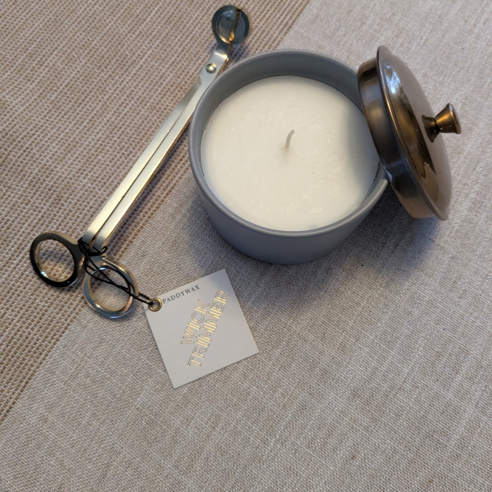 NEW! PADDYWAX Cardamom Candle Set with Lid and Wick Trimmer